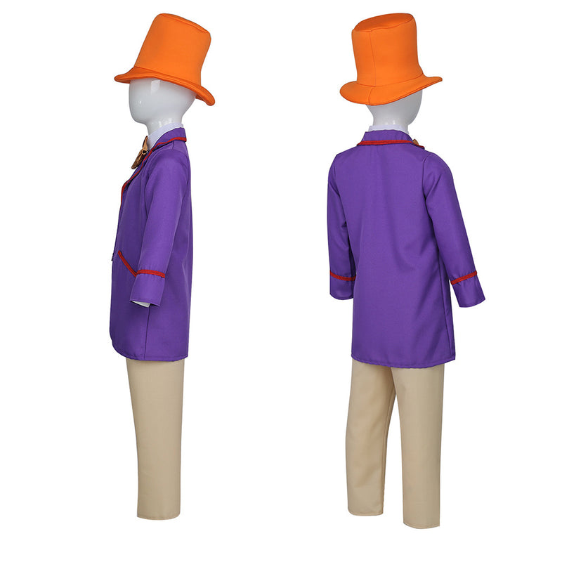 Wonka Cosplay Costume Outfits Halloween Carnival Suit