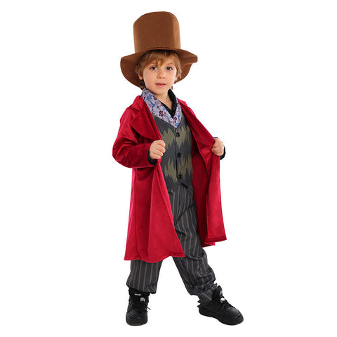 SeeCosplay Wonka Movie Kids Children Cosplay Costume Outfits Halloween Carnival Suit BoysKidsCostume
