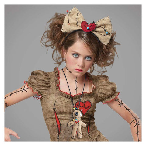 WOODOO Doll Necklace Hair Hoop Decoration Props  Hair Accessories