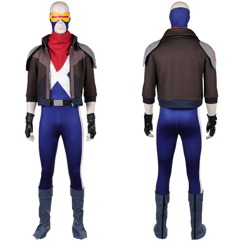 X-Men Scott Summers Cosplay Costume For Adult Man Female Halloween Costume