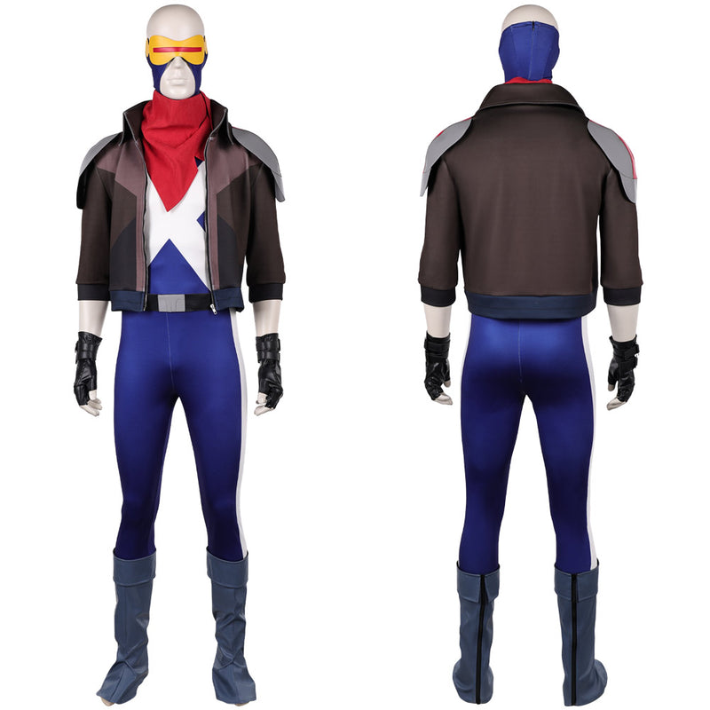 X-Men Scott Summers Cosplay Costume For Adult Man Female Halloween Costume