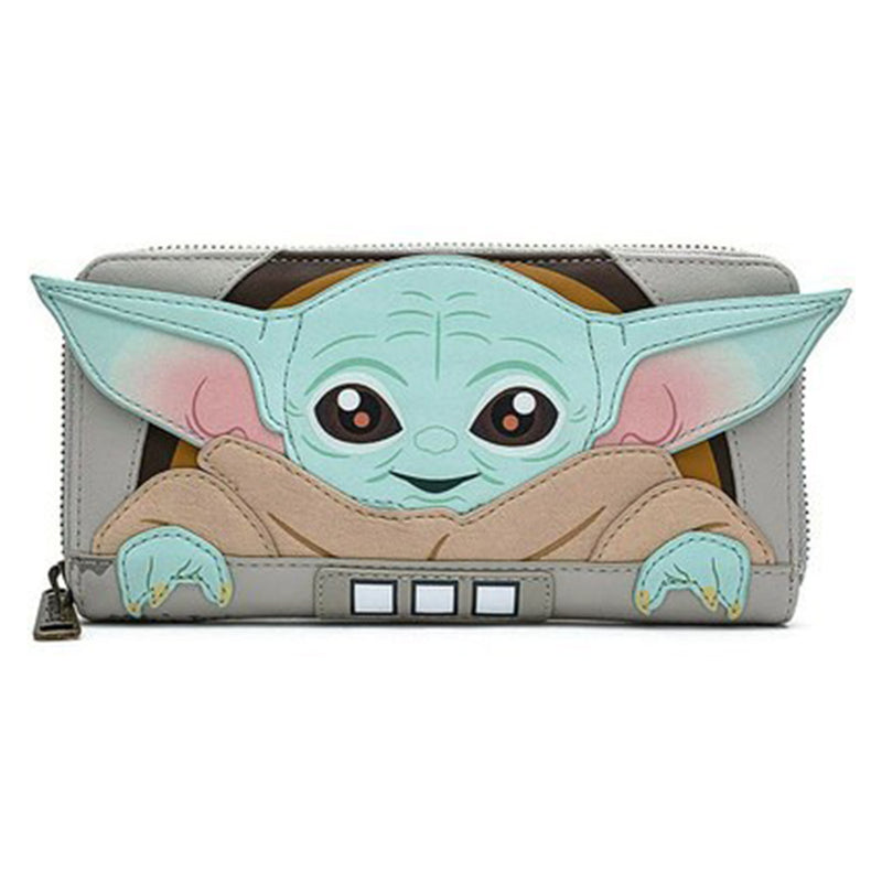 Yoda Baby Unisex Short Wallet PU Leather Small Coin Purse Credit Card Pouch For Girls Portefeuille Birthday Gift