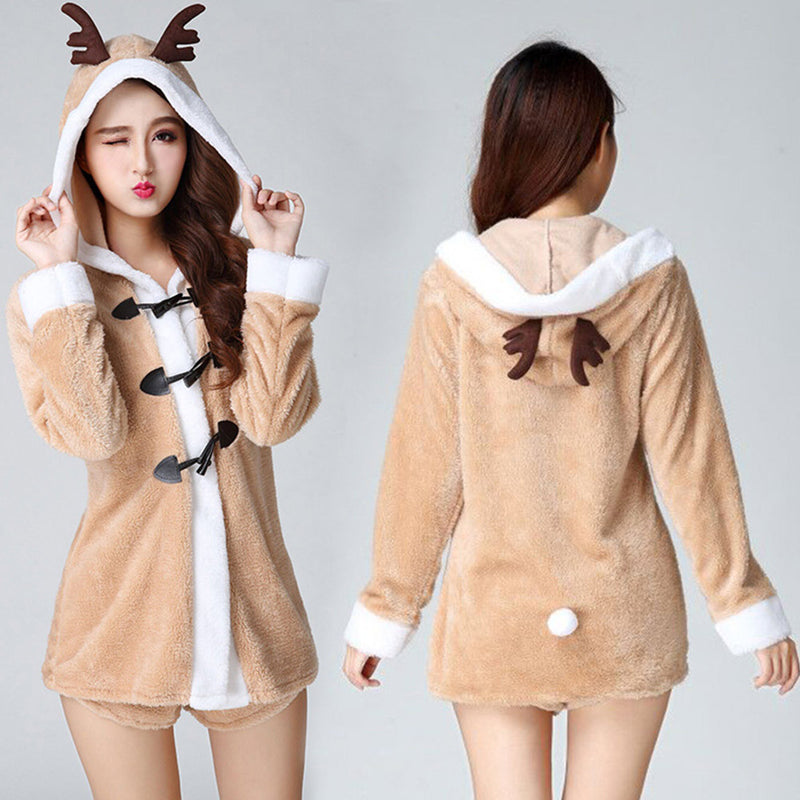 YuraYura Christmas reindeer cosplay lovely deer costume adult dress dress cosis Christmouth COSS dress Ibne props festival banquet school garden festival festival (M)