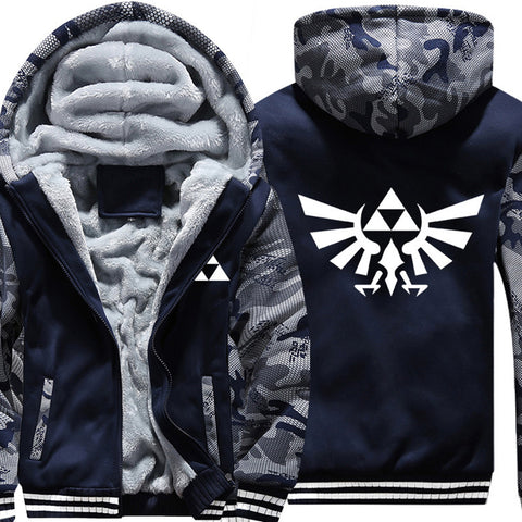 Zelda Anime Link Cosplay Sweatshirts Hoodie Jacket Men Women Warm Coat Hooded Winter Luminous fleece Hoodie