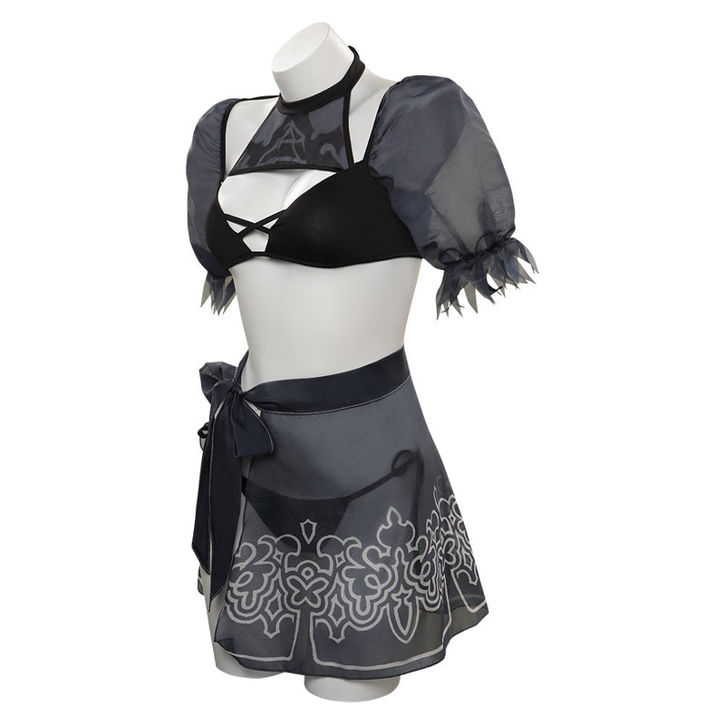 SeeCosplay NieR:Automata YoRHa No.2 Sexy Bikini Swimsuit Outfits Halloween Carnival for Suit