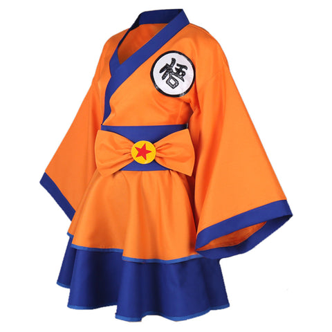 Seecosplay Anime Dragon Ball Z Goku Genderbend Lolita Kleid Halloween Karneval Cosplay Kostüm