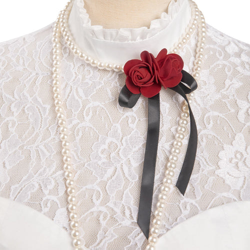 Haunted Mansion:Costume Constance Hatchaway Ghost Bride Dress Outfits Halloween Cosplay Costume