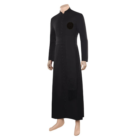 The Pope‘s Exorcist - Father Gabriele Amorth Cosplay Costume Robe Halloween Party Disguise Suit