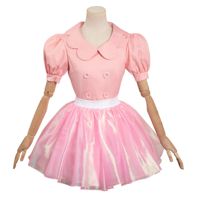 SeeCosplay BarB Pink Style Movie Yarn Skirt Pink Outfits Halloween Carnival Suit Cosplay Costume BarBStyle