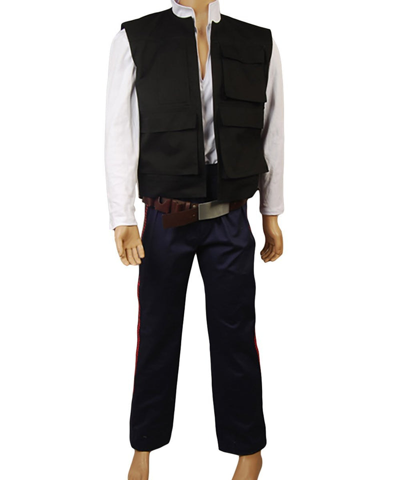 Star Wars:Costume ANH A New Hope Han Solo Vest Shirt Pants Costume