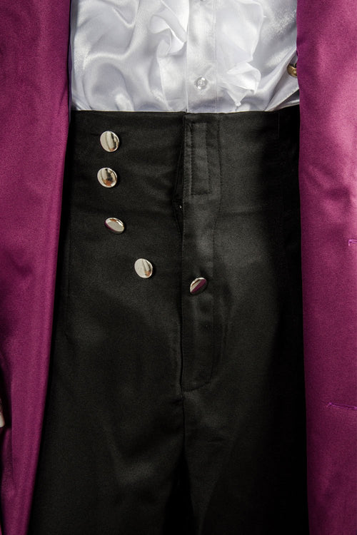 Prince:    Rogers Nelson in Purple Rain Coat Costume Cosplay Outfits Halloween Cosplay Costume