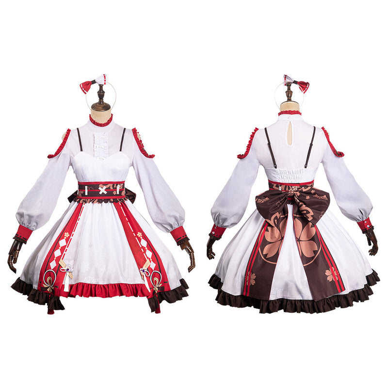SeeCosplay Genshin Impact Yae Miko Original Design Lolita Cosplay Costume for Halloween Carnival Suit