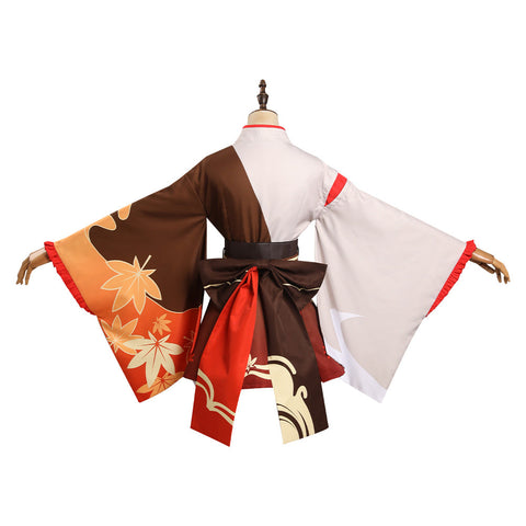 SeeCosplay Genshin Impact Kaedehara Kazuha Original Design Cosplay Costume Kimono Maid Costume Outfits for Halloween Carnival Suit Female