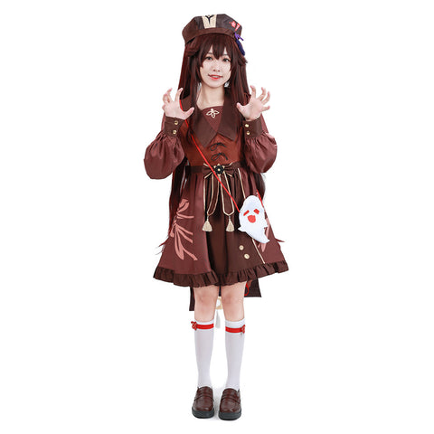 SeeCosplay Genshin Impact Original Design Hutao Lolita Dress Cosplay Costume Costume Outfits Female
