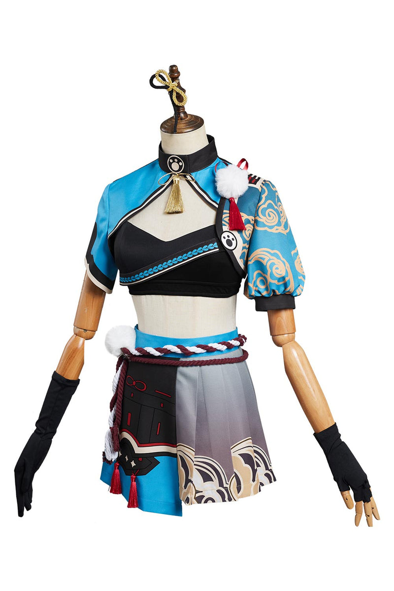 SeeCosplay Genshin Impact Ms Hina/Gorou Original Design Cosplay Costume- Female