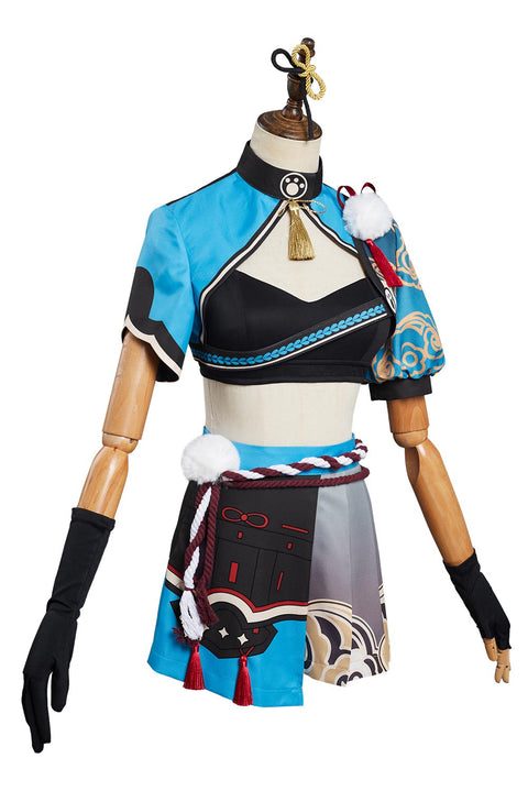 SeeCosplay Genshin Impact Ms Hina/Gorou Original Design Cosplay Costume-