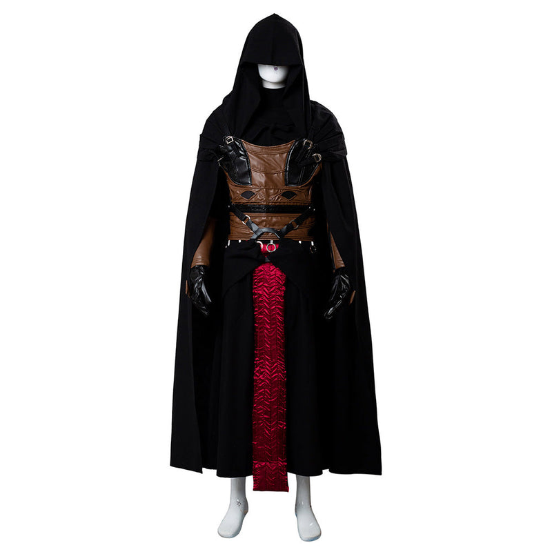 [All Sizes In Stock] Darth Revan Black Cloak Darth Maul Suit Outfit Halloween Carnival Suit