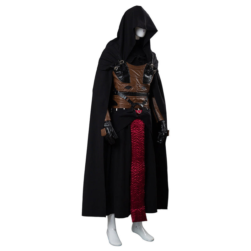 [All Sizes In Stock] Darth Revan Black Cloak Darth Maul Suit Outfit Halloween Carnival Suit