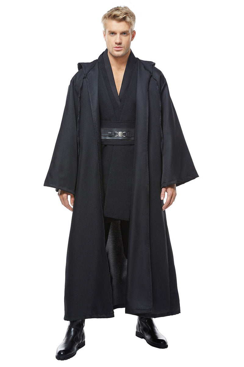 [All Sizes In Stock] Anakin Skywalker Black Suit Cosplay Male Costume Outfit Black Version