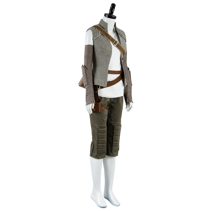 [All Sizes In Stock] The Last Jedi Rey Outfit Costume Halloween Carnival Suit