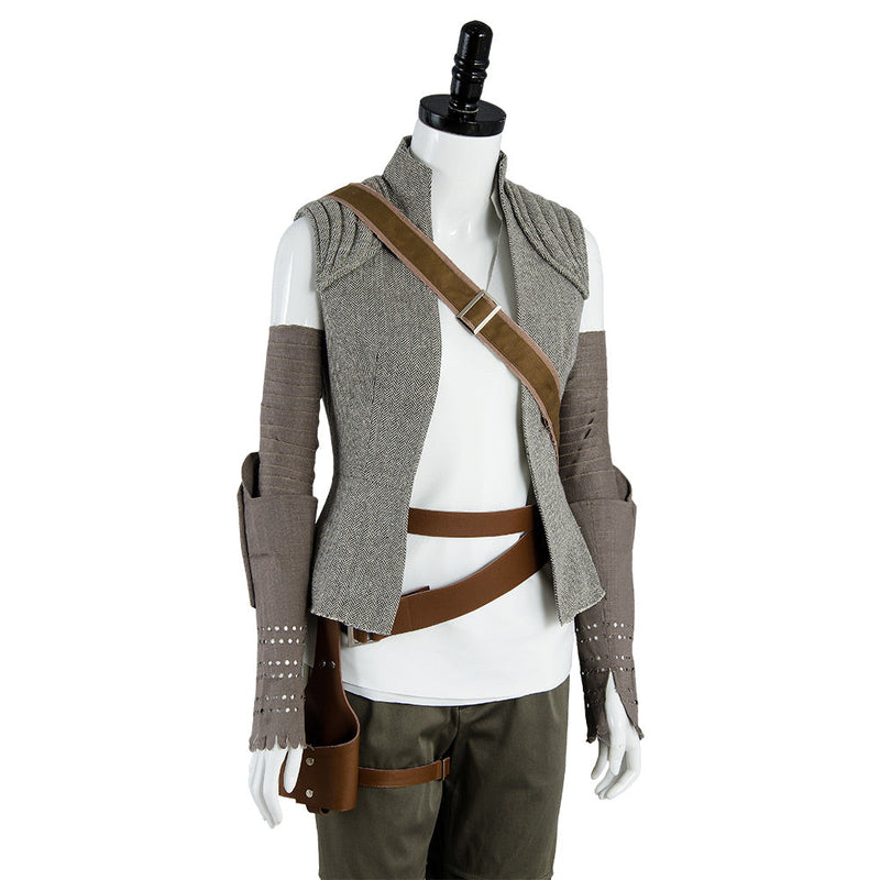 [All Sizes In Stock] The Last Jedi Rey Outfit Costume Halloween Carnival Suit