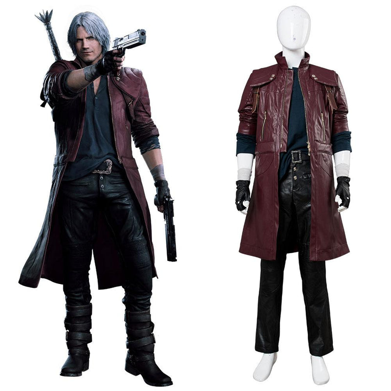 Devil May Cry V DMC5 Dante Aged Outfit Leder Cosplay Kostüm