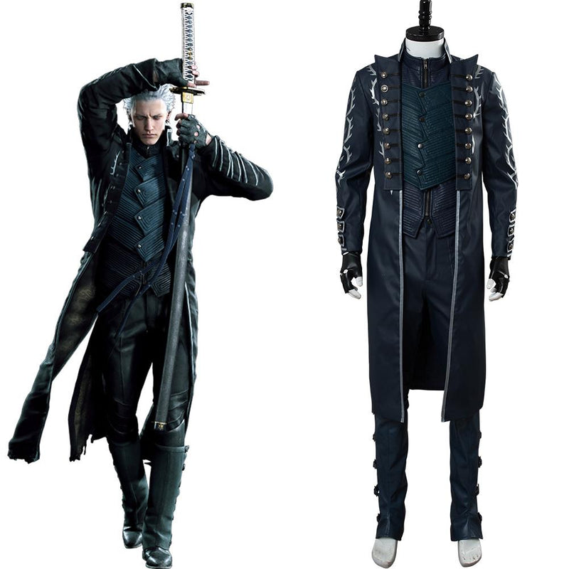 SeeCosplay Devil May Cry V Vergil Aged Outfit  Halloween Carnival Suit Cosplay Costume