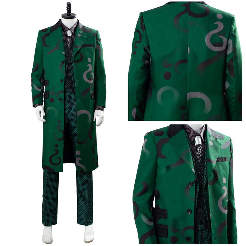Gotham Staffel 5 The Riddler Cosplay Edward Nygma Uniform Green Cosplay Kostüm