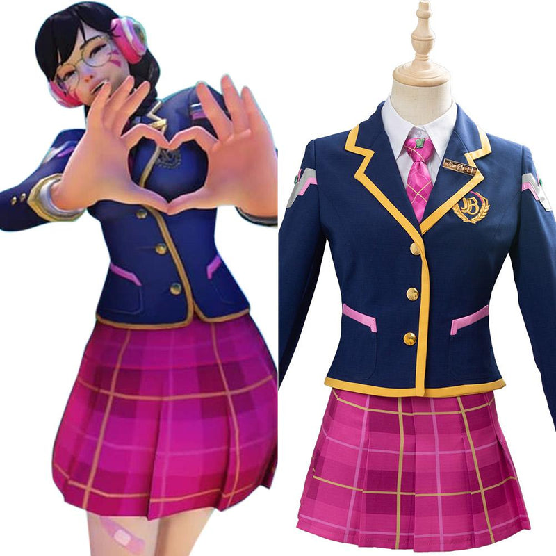 SeeCosplay Overwatch Academy Dva Skin 3-YEAR Anniversary Outfit Cosplay Costume