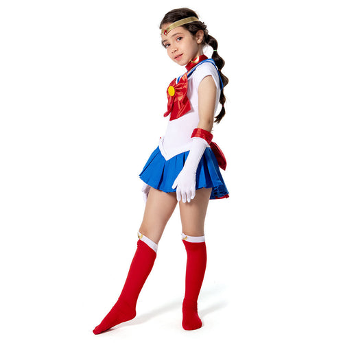 Sailor Moon Costume Girls Tsukino Usagi Kids Children Girls Dress Outfits Cosplay Costume