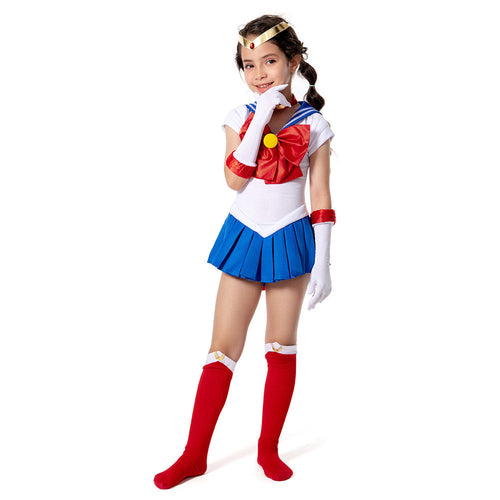 Sailor Moon Costume Girls Tsukino Usagi Kids Children Girls Dress Outfits Cosplay Costume