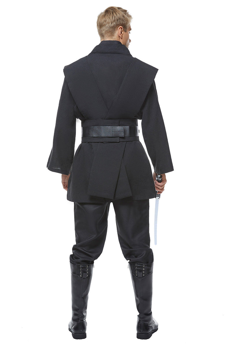 [All Size In Stock] Obi Wan Kenobi Jedi Black Version No Cloak Carnival Halloween Cosplay Suit