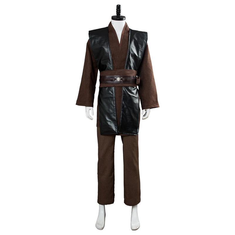 [All Size In Stock] Jedi Anakin Skywalker Anakin Brown No Clock Cosplay Knight Tunic Uniform Halloween Carnival Suit