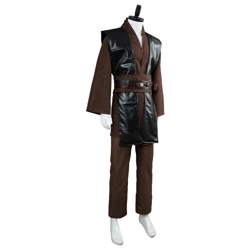 [All Size In Stock] Jedi Anakin Skywalker Anakin Brown No Clock Cosplay Knight Tunic Uniform Halloween Carnival Suit