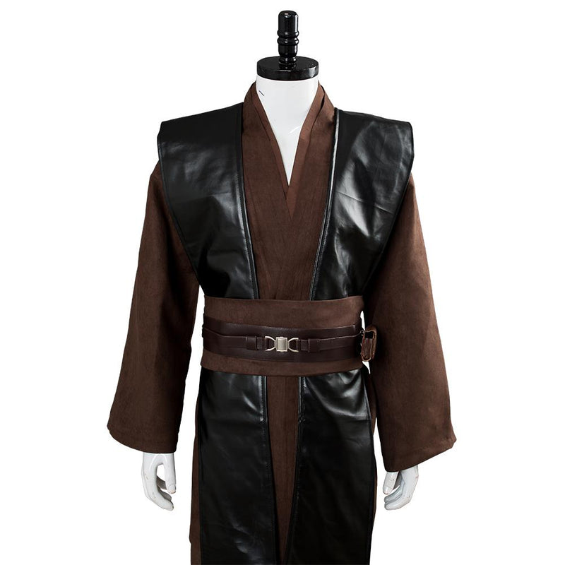 [All Size In Stock] Jedi Anakin Skywalker Anakin Brown No Clock Cosplay Knight Tunic Uniform Halloween Carnival Suit