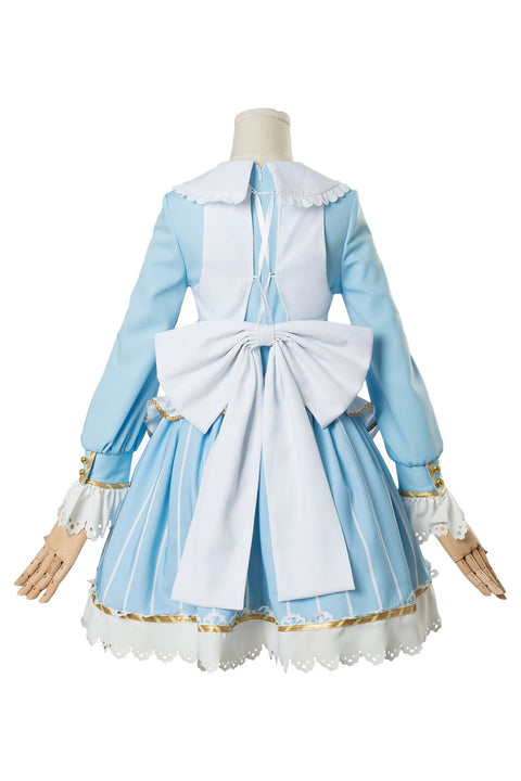Female Love Live ! Ruby Kurosawa Aqours Wonderland Ver Maid Dress Cosplay Costume
