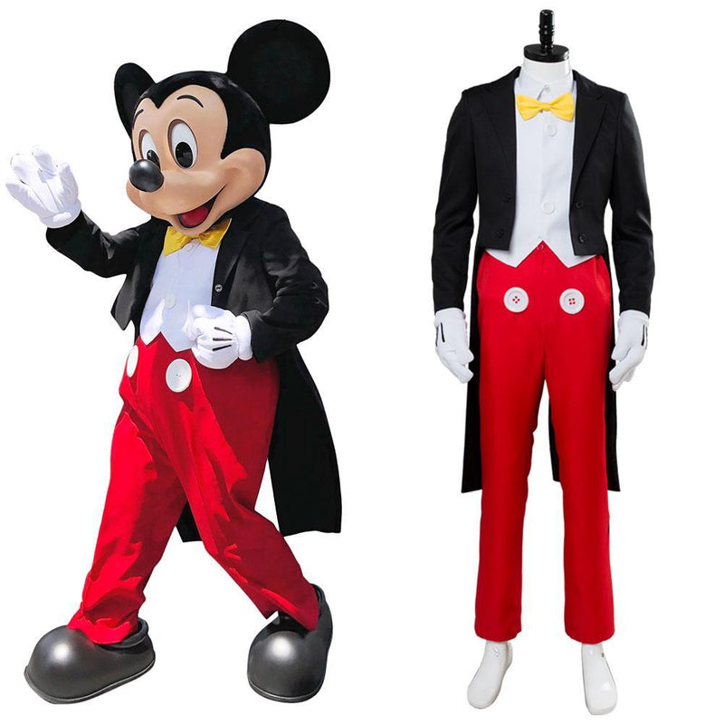 Mickey Mouse:Costume Adult Male Suit Halloween Cosplay Costume