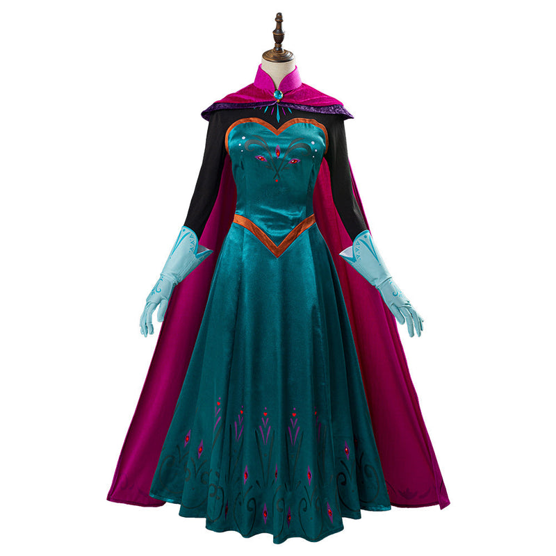 SeeCosplay Film Frozen Elsa Queen Kostüm Damen Kleid Halloween Karneval Cosplay Kostüm