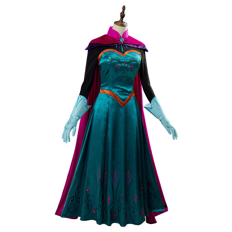 SeeCosplay Film Frozen Elsa Queen Kostüm Damen Kleid Halloween Karneval Cosplay Kostüm
