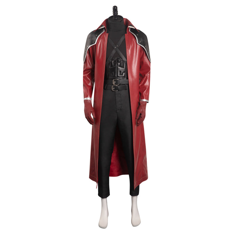 Final Fantasy: Costume Reunion Crisis Core Genesis Rhapsodos Costume Outfits Halloween Carnival Suit