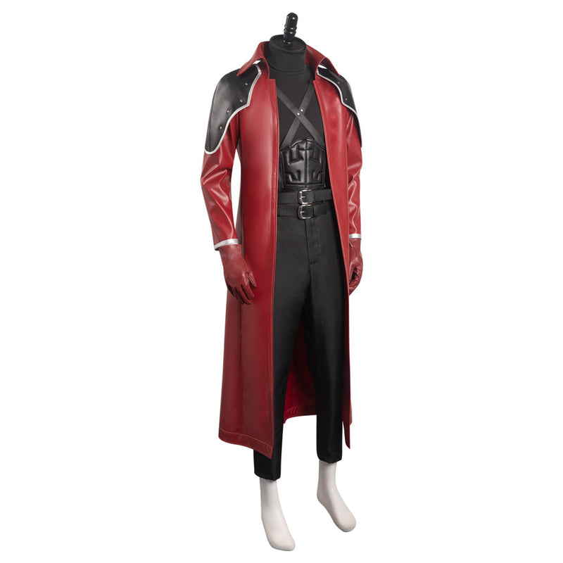 Final Fantasy: Costume Reunion Crisis Core Genesis Rhapsodos Costume Outfits Halloween Carnival Suit