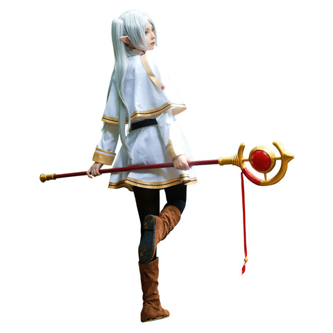 SeeCosplay Sousou No Frieren: Beyond Journey's End Frieren White Costume for Halloween Carnival Suit Cosplay Costume