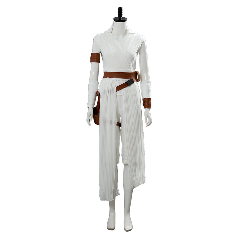 [All Sizes In Stock] Rey White Costume The Rise of Skywalker Cosplay Halloween Carnival Suit Costume