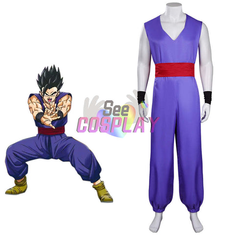 Dragon Ball Super : Super Hero Son Gohan Cosplay Costume Outfits Halloween Carnival Suit