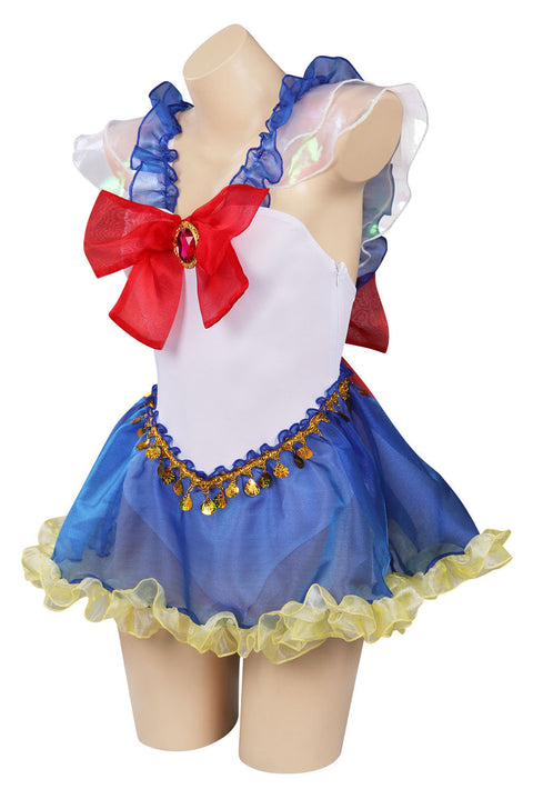 SeeCosplay Woman Sailor Moon Tsukino Usagi Swimsuit Cosplay Costume Jumpsuit Swimwear