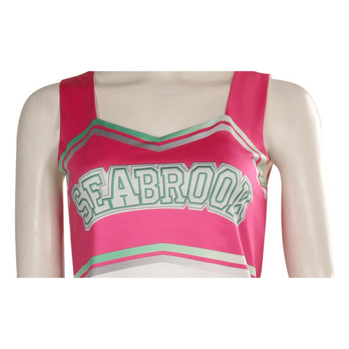 SeeCosplay Zombies 3 Cheerleader Costume Dress Outfits for Halloween Carnival Suit