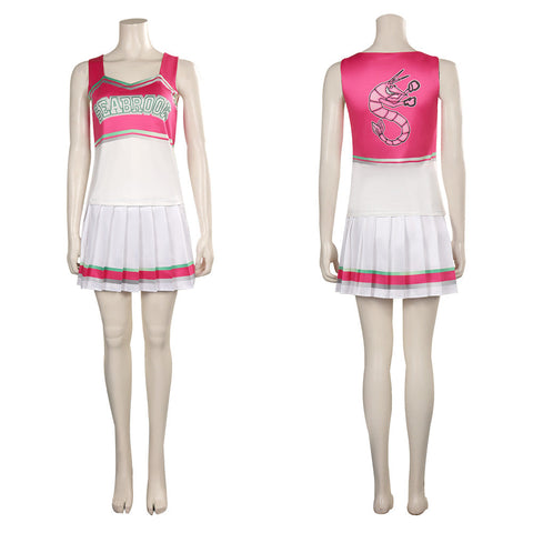 SeeCosplay Zombies 3 Cheerleader Costume Dress Outfits for Halloween Carnival Suit