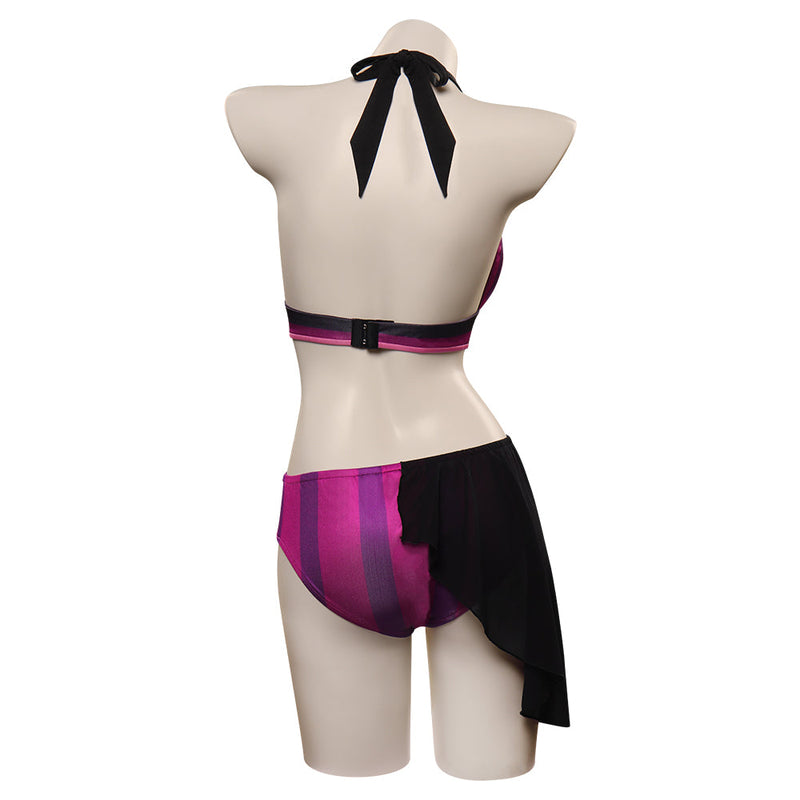 SeeCosplay LoL Jinx Original Design Swimsuit Cosplay Costume TwoPiece Swimwear Outfits 