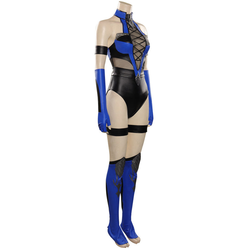 SeeCosplay Mortal Kombat 4 Kitana Costume Jumpsuit Costumes for Halloween Carnival Suit
