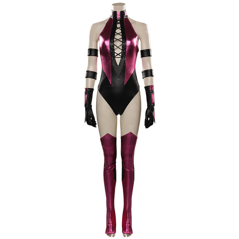 SeeCosplay Mortal Kombat Mileena Costume Jumpsuit Costumes for Halloween Carnival Suit